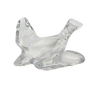 VTG Princess House Crystal Bird‎ Figurine Candy Dish Votive Holder Clear Glass